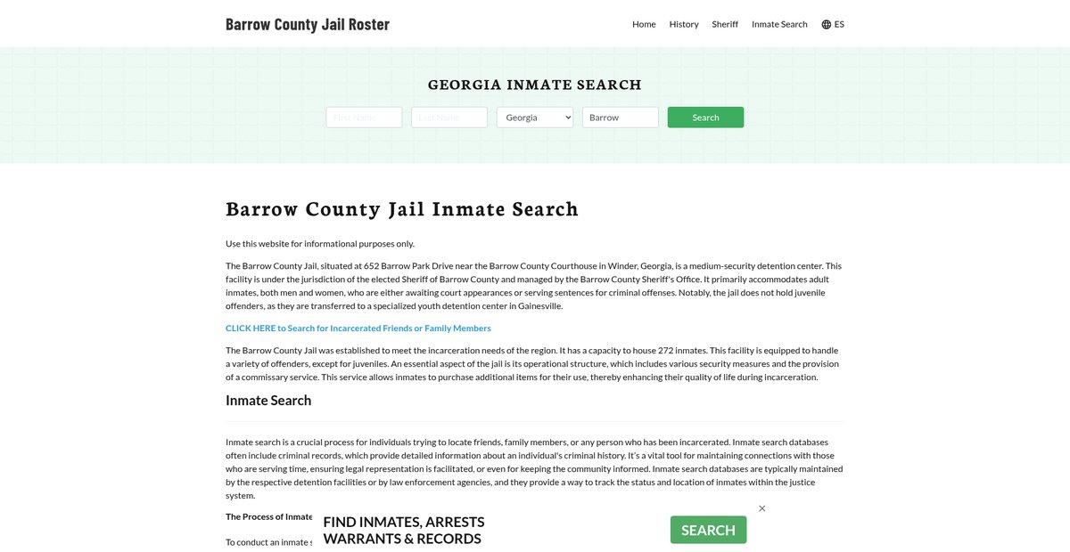 Preview of barrowcountyjail.org