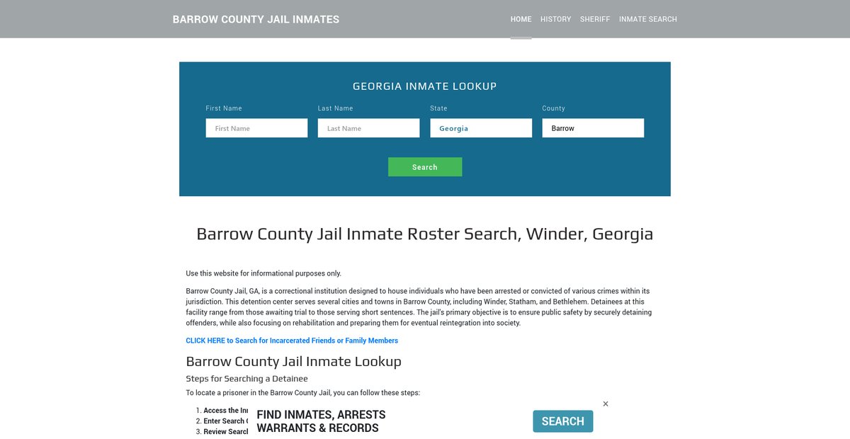 Preview of barrowjailroster.org
