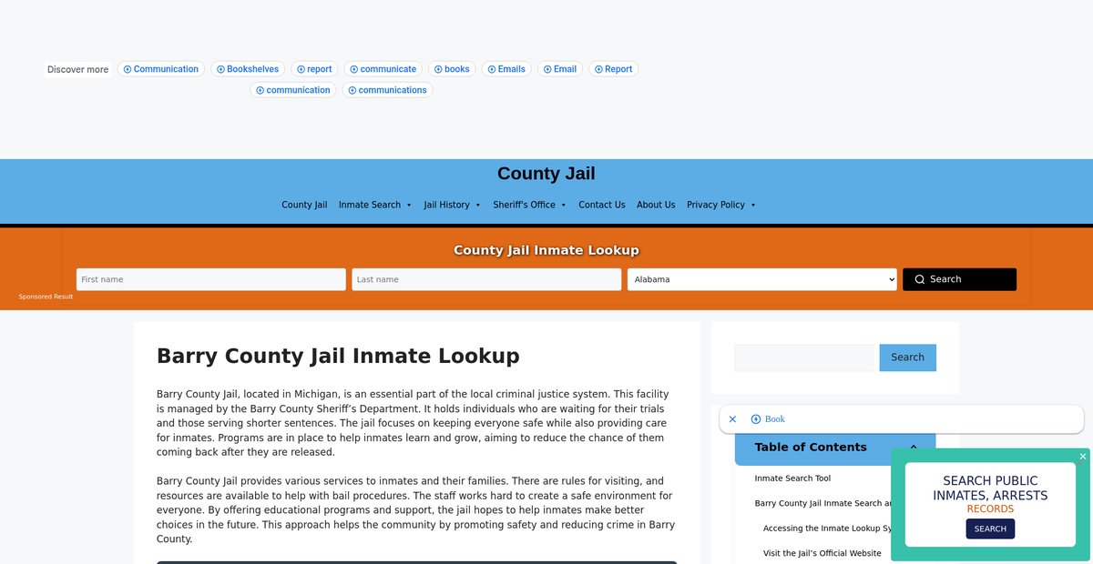 Preview of barry.countyjail.org