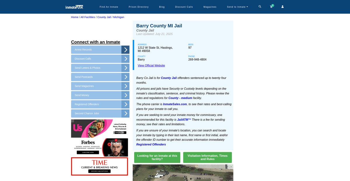 Preview of inmateaid.com