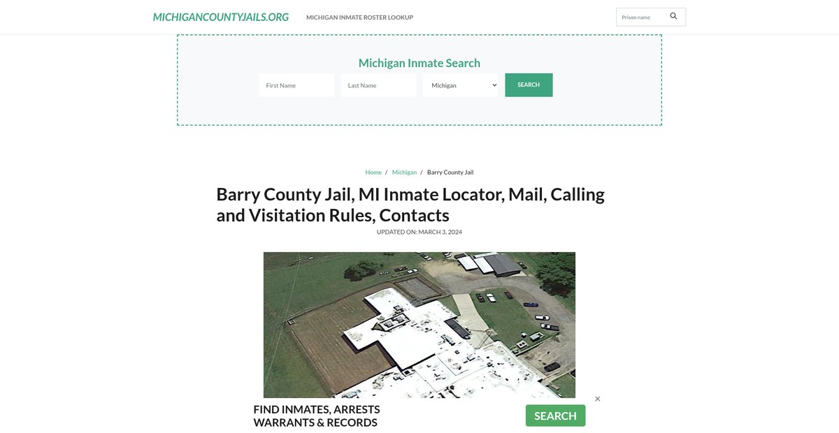 Preview of michigancountyjails.org