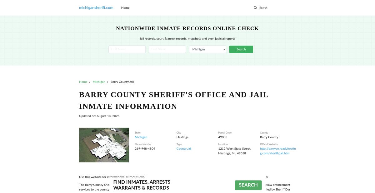 Preview of michigansheriff.com