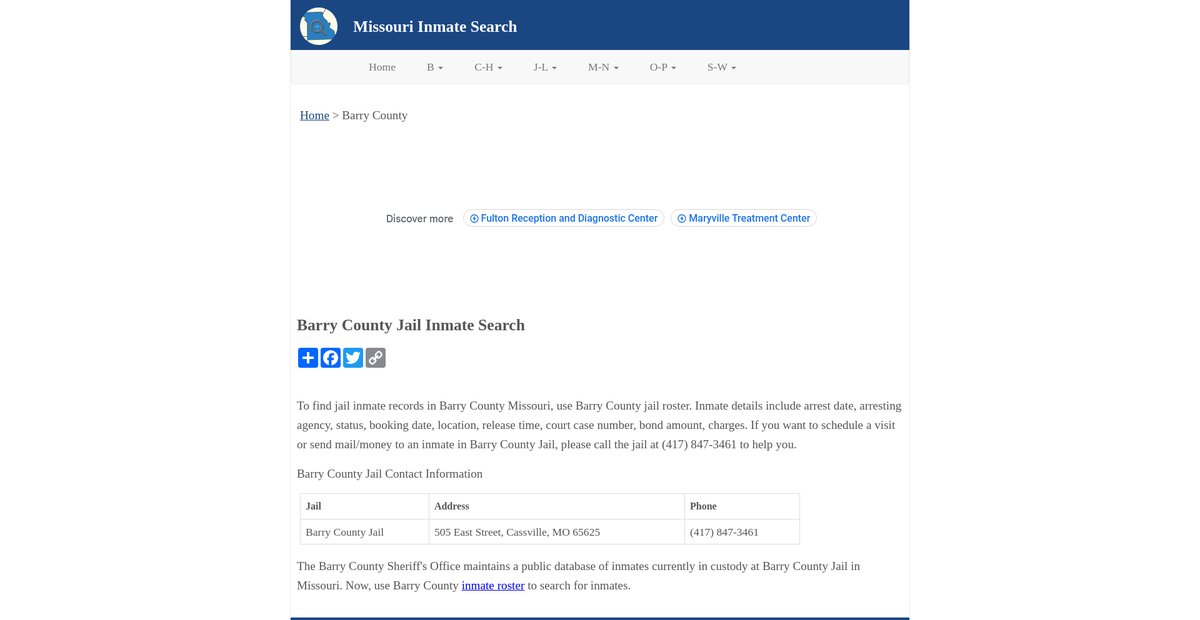 Preview of inmatesearchmo.org