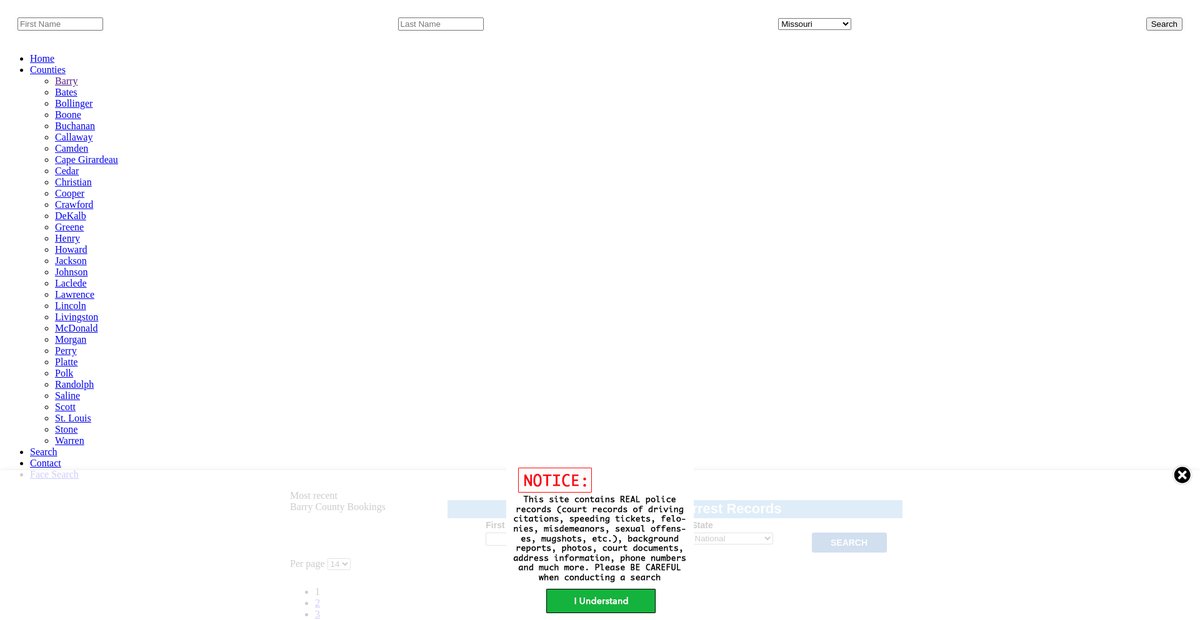 Preview of missouri.arrests.org