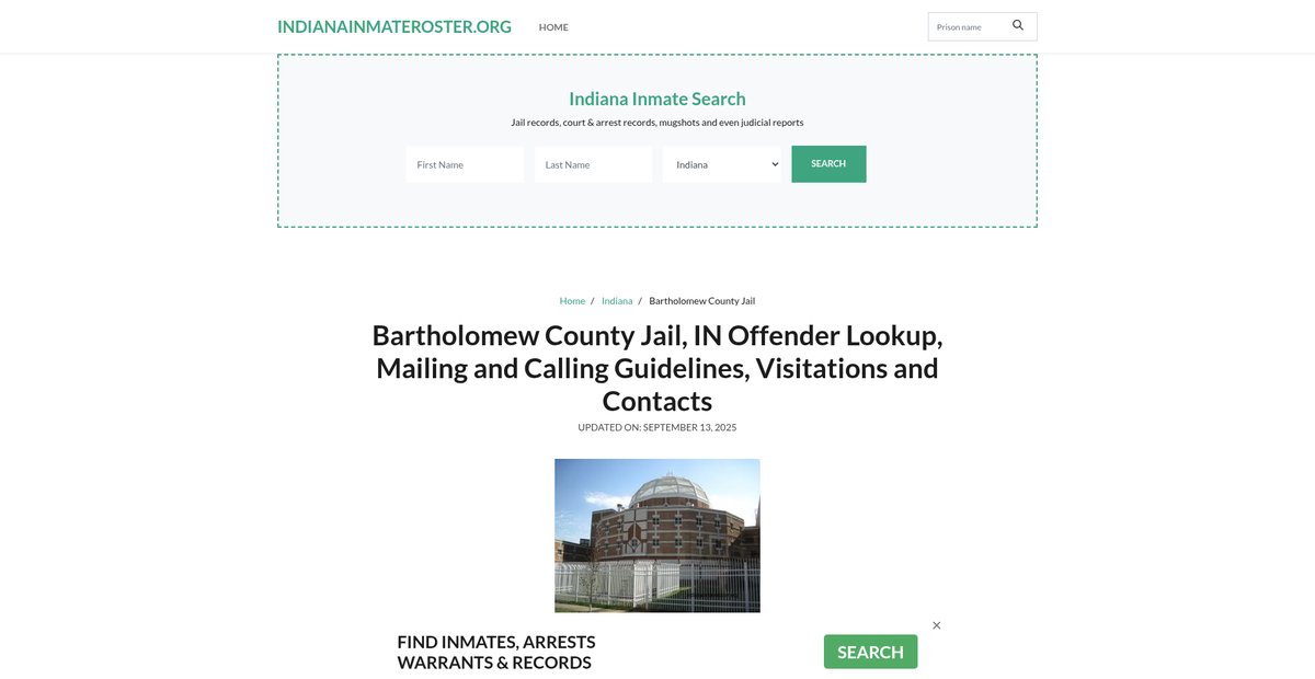 Preview of indianainmateroster.org