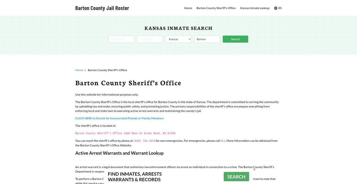 Preview of bartoncountyjail.org