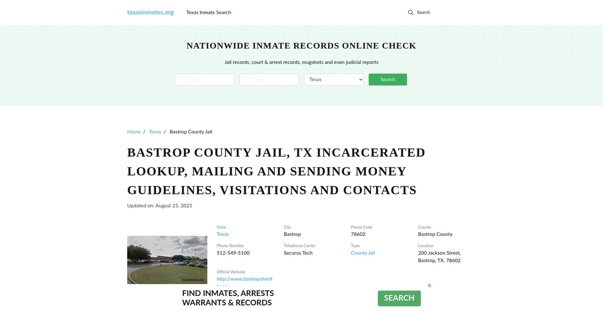 Preview of texasinmates.org