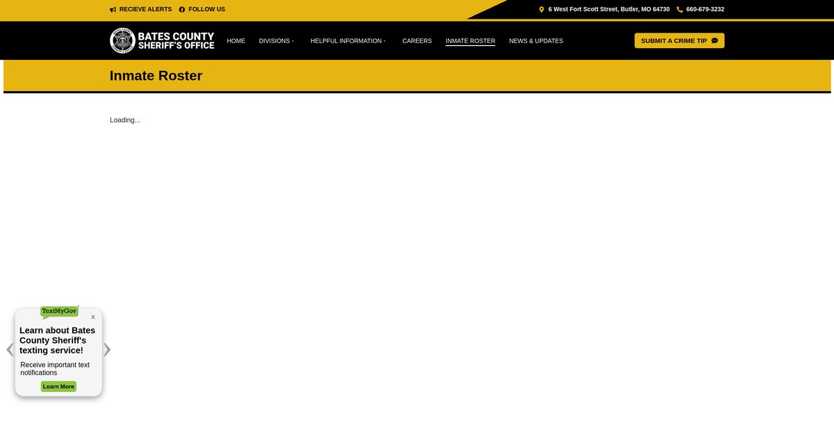 Preview of batescountysheriff.gov