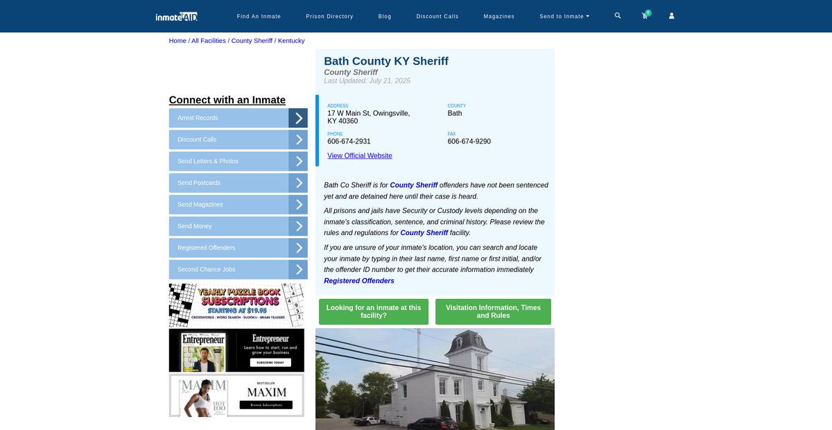 Preview of inmateaid.com