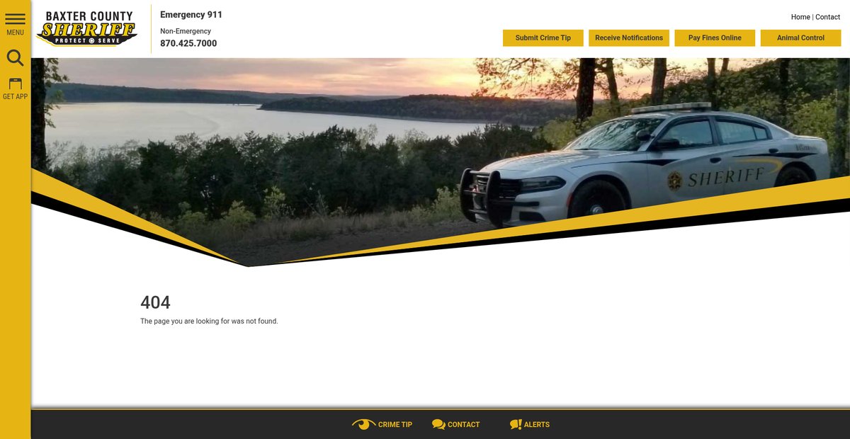 Preview of baxtercountysheriff.com