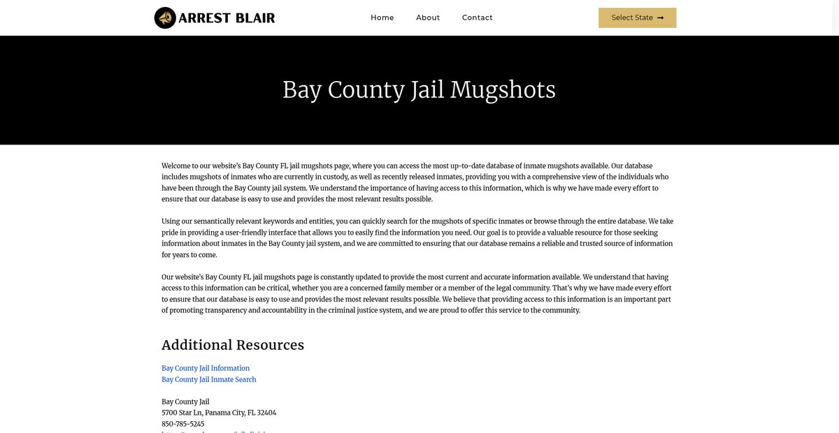Preview of arrestblair.org