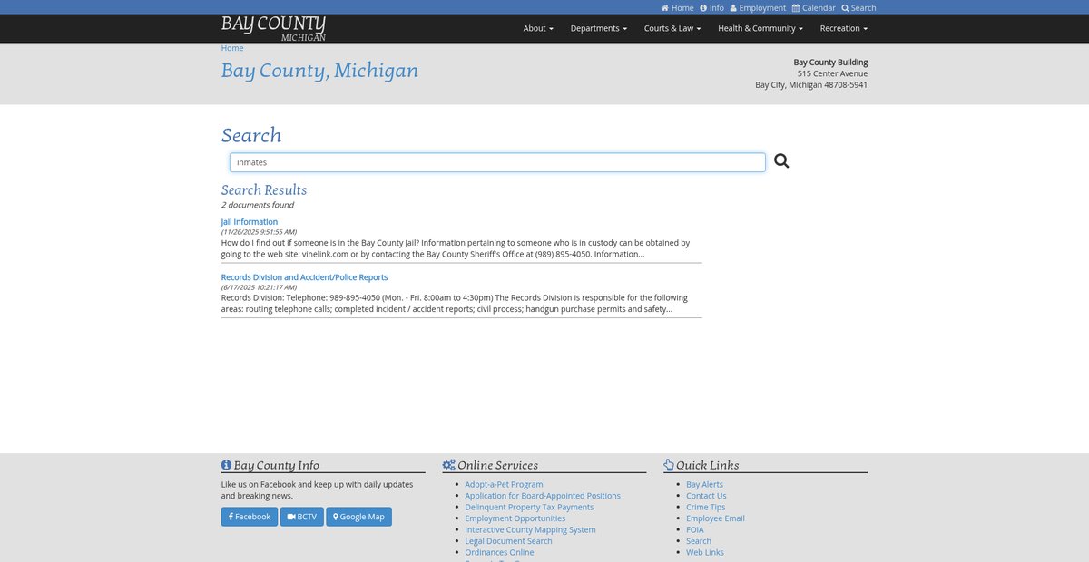 Preview of baycountymi.gov