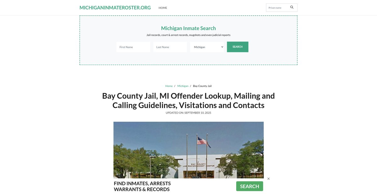 Preview of michiganinmateroster.org