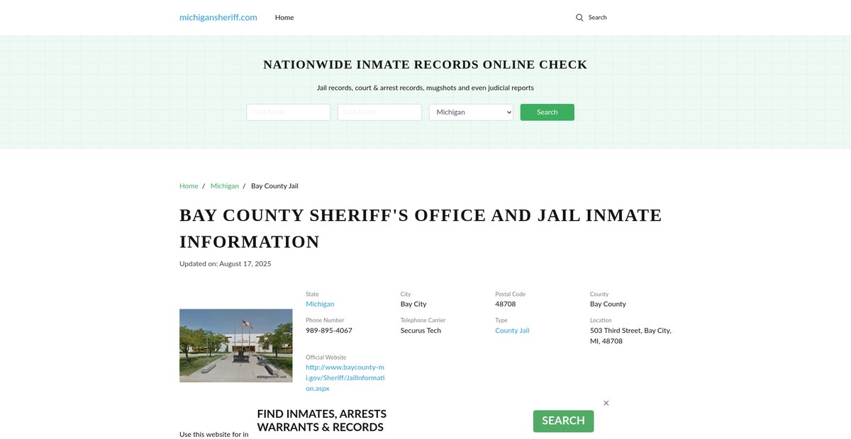 Preview of michigansheriff.com