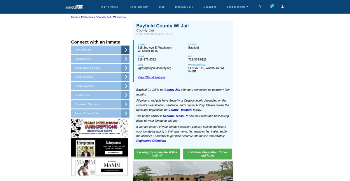 Preview of inmateaid.com