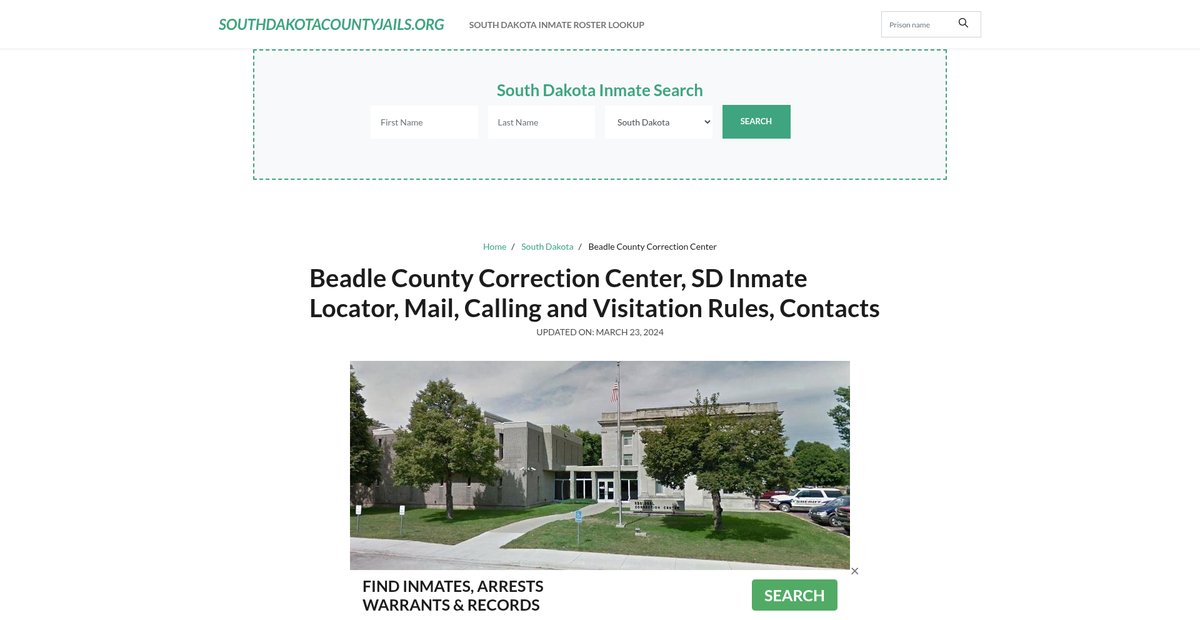 Preview of southdakotacountyjails.org