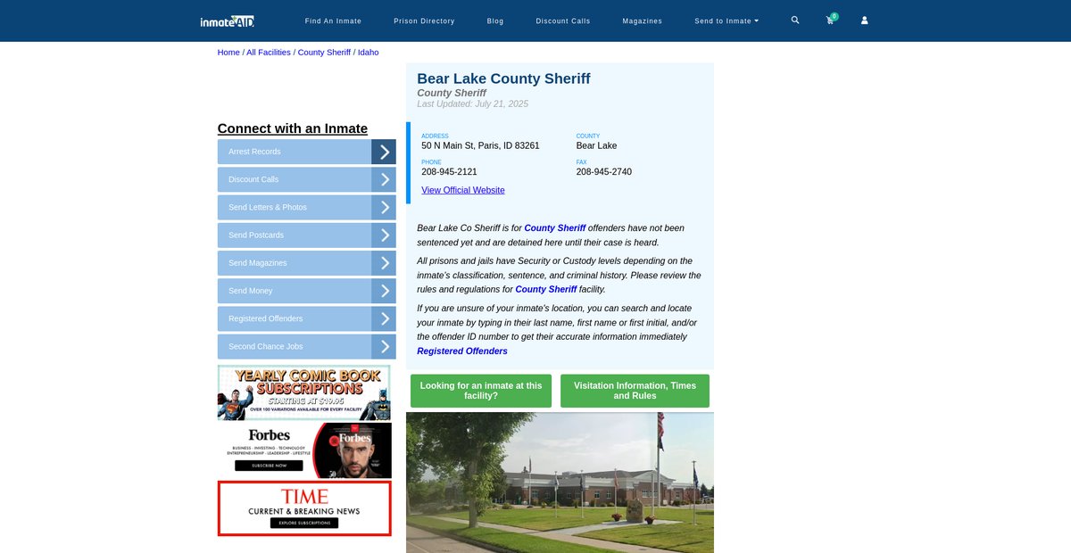 Preview of inmateaid.com