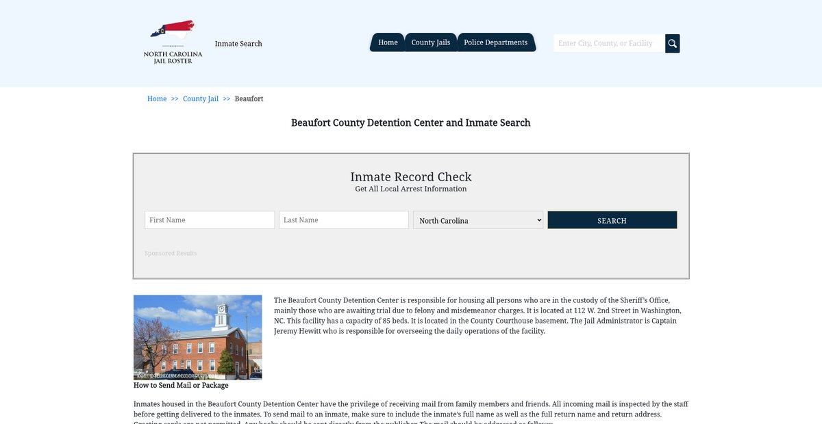 Preview of northcarolinajailroster.com