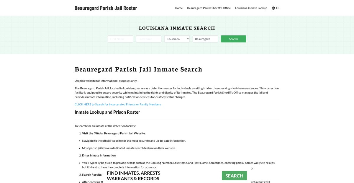 Preview of beauregardparishjail.org