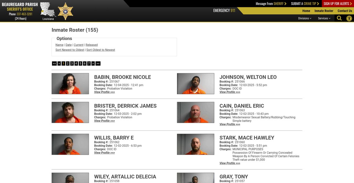 Preview of beauregardparishsheriff.org