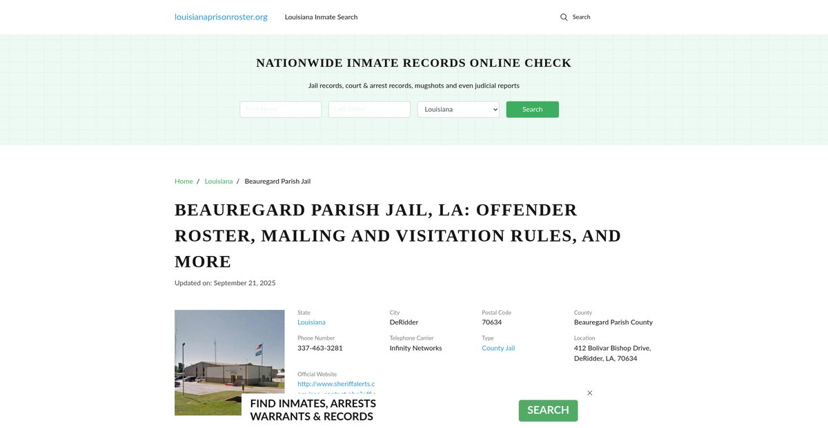 Preview of louisianaprisonroster.org