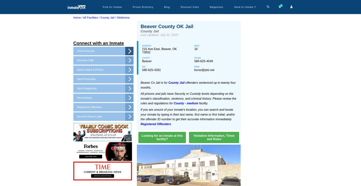 Preview of inmateaid.com