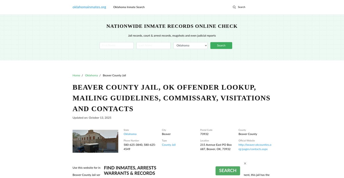 Preview of oklahomainmates.org