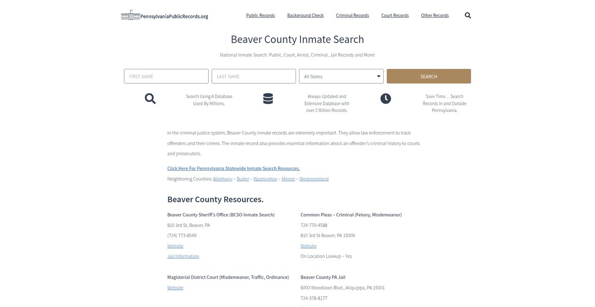 Preview of pennsylvaniapublicrecords.org