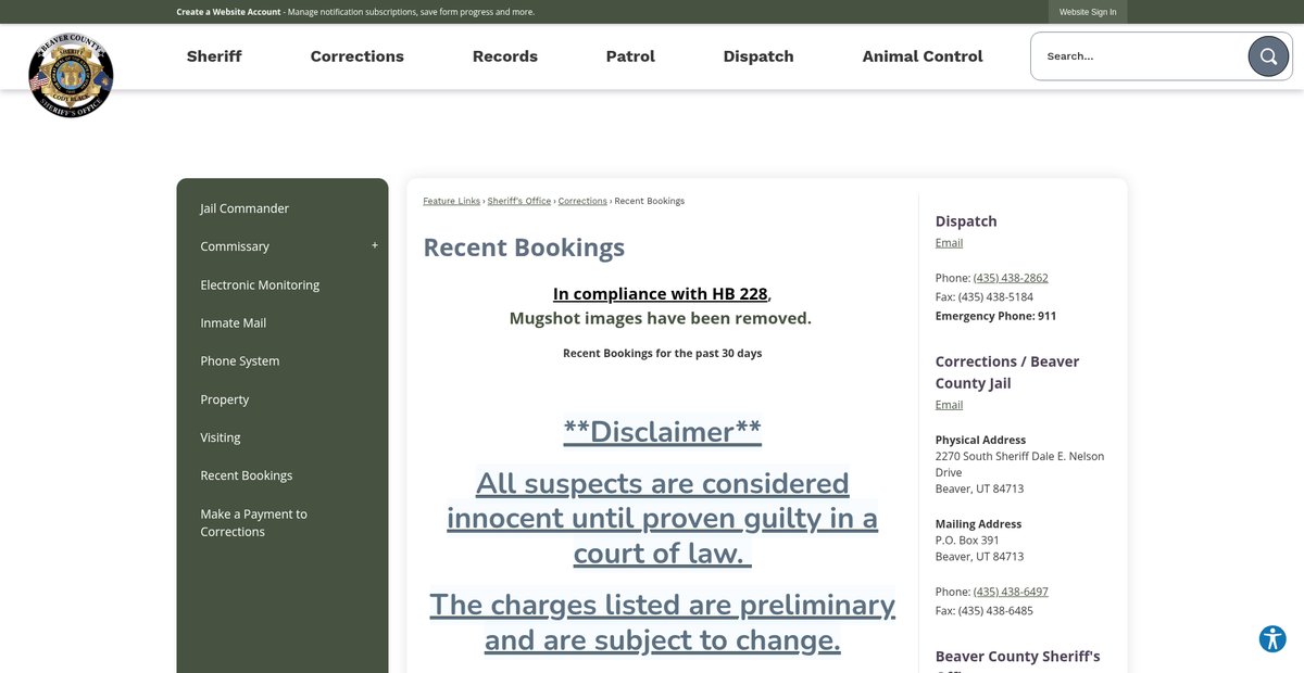 Preview of beaver.utah.gov