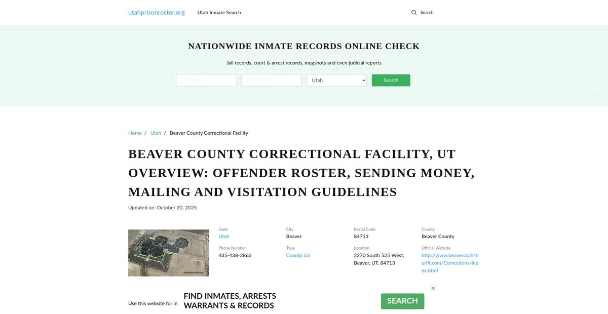 Preview of utahprisonroster.org