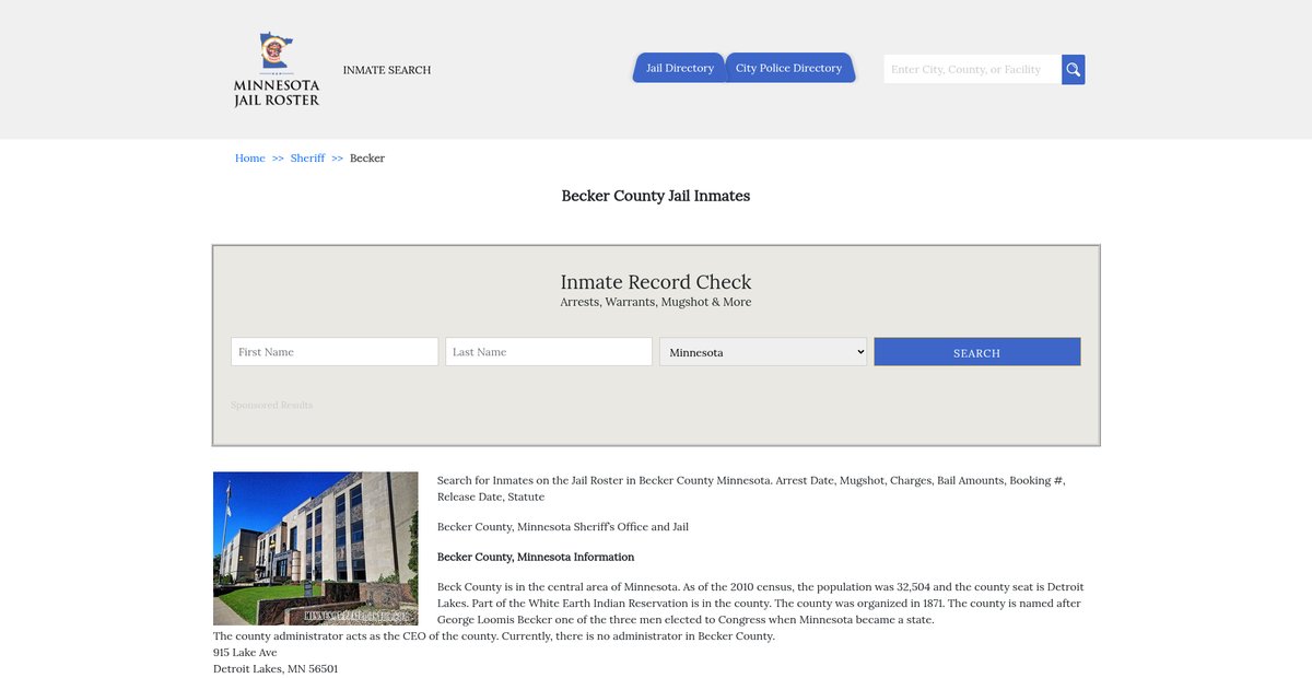Preview of minnesotajailroster.com