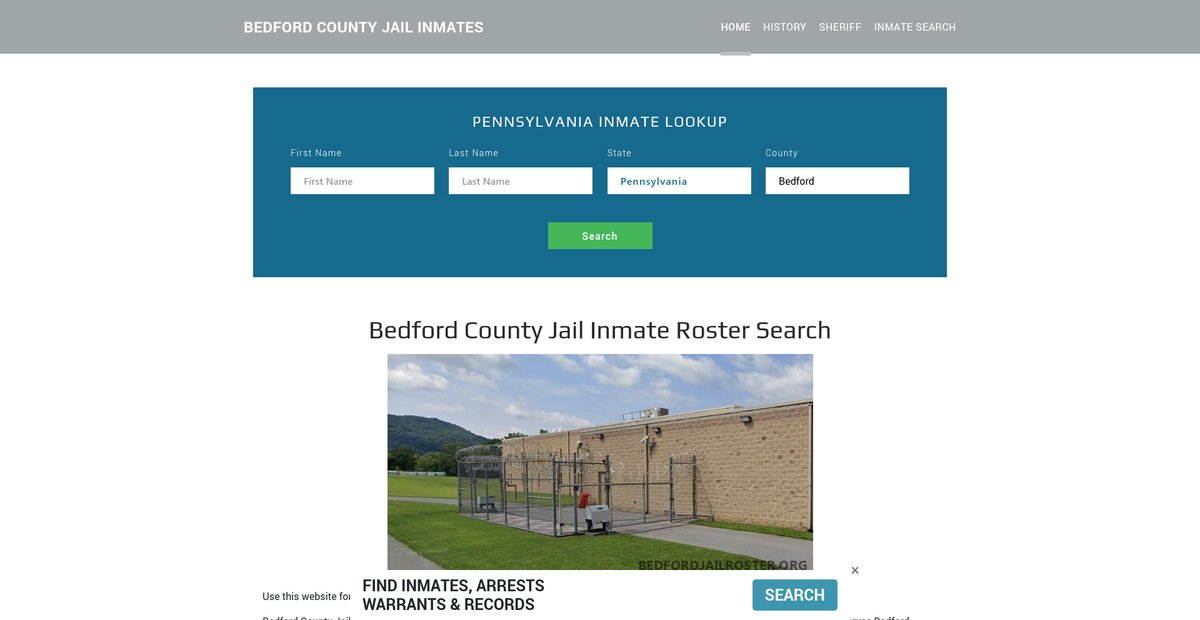 Preview of bedfordjailroster.org