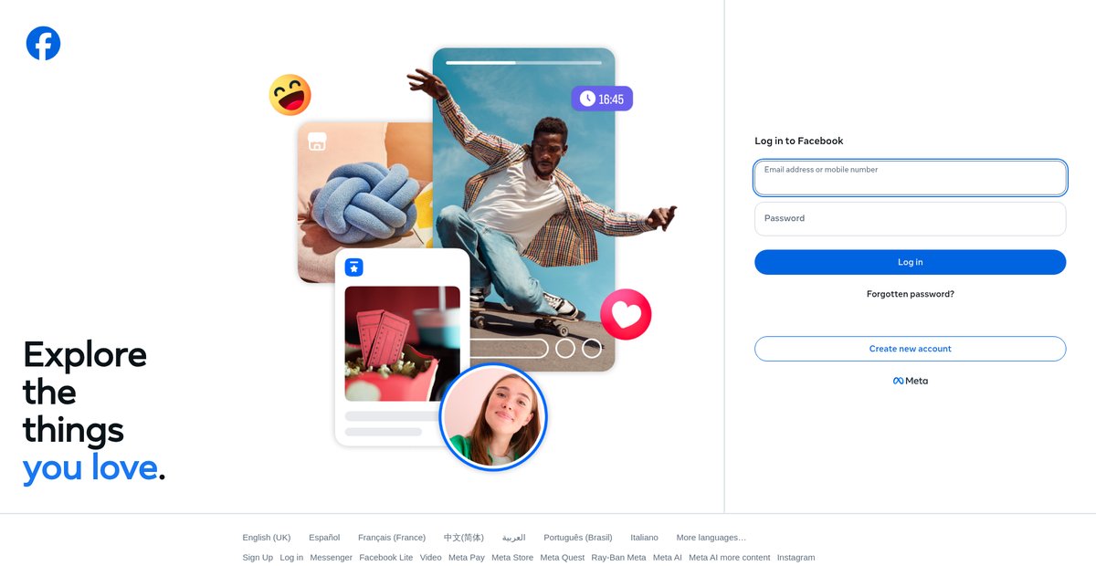 Preview of facebook.com