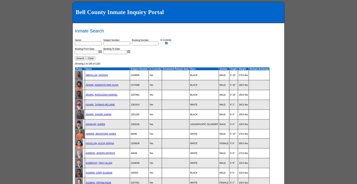 Preview of nwweb.bellcounty.texas.gov