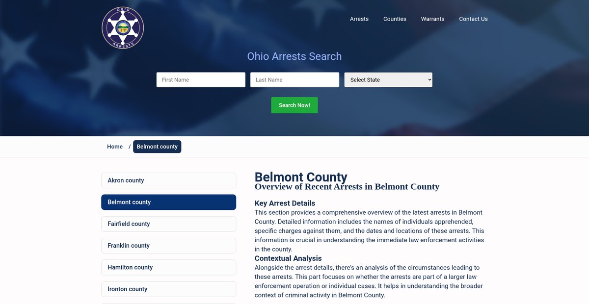 Preview of ohioarrests.com