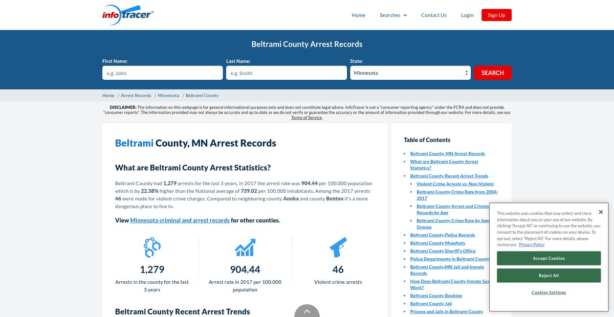 Preview of infotracer.com
