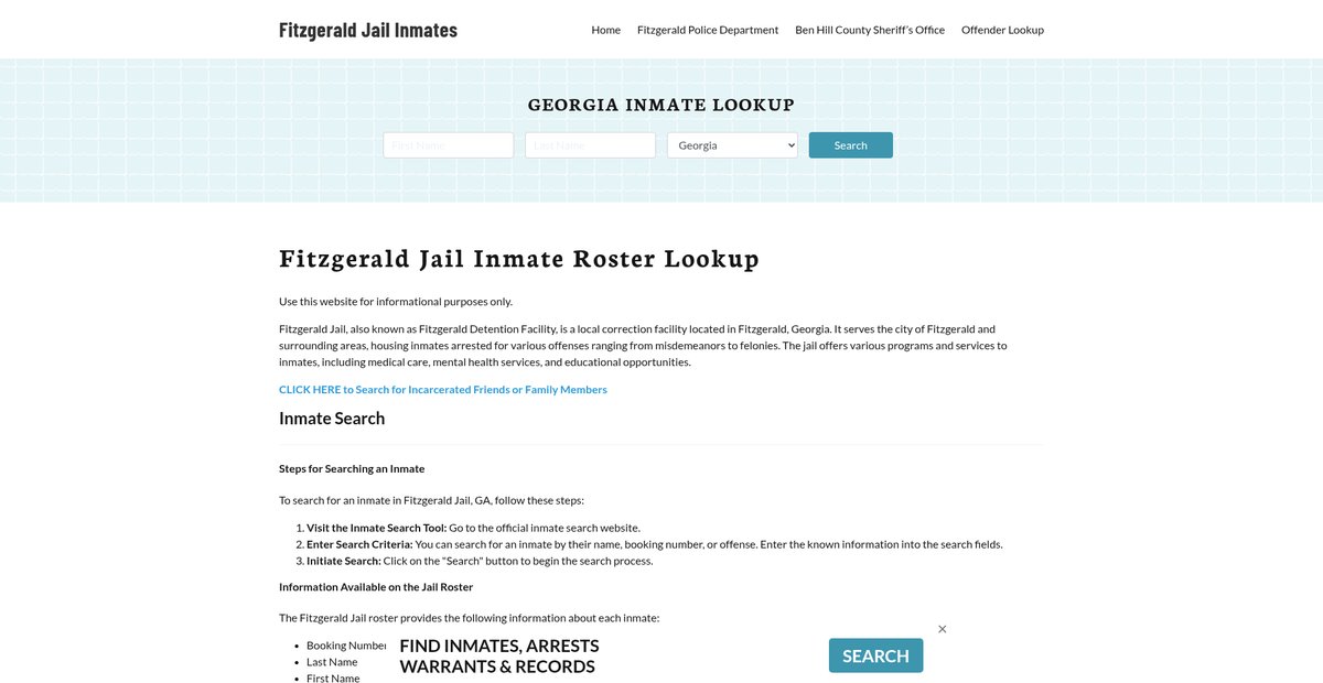 Preview of fitzgeraldjail.org