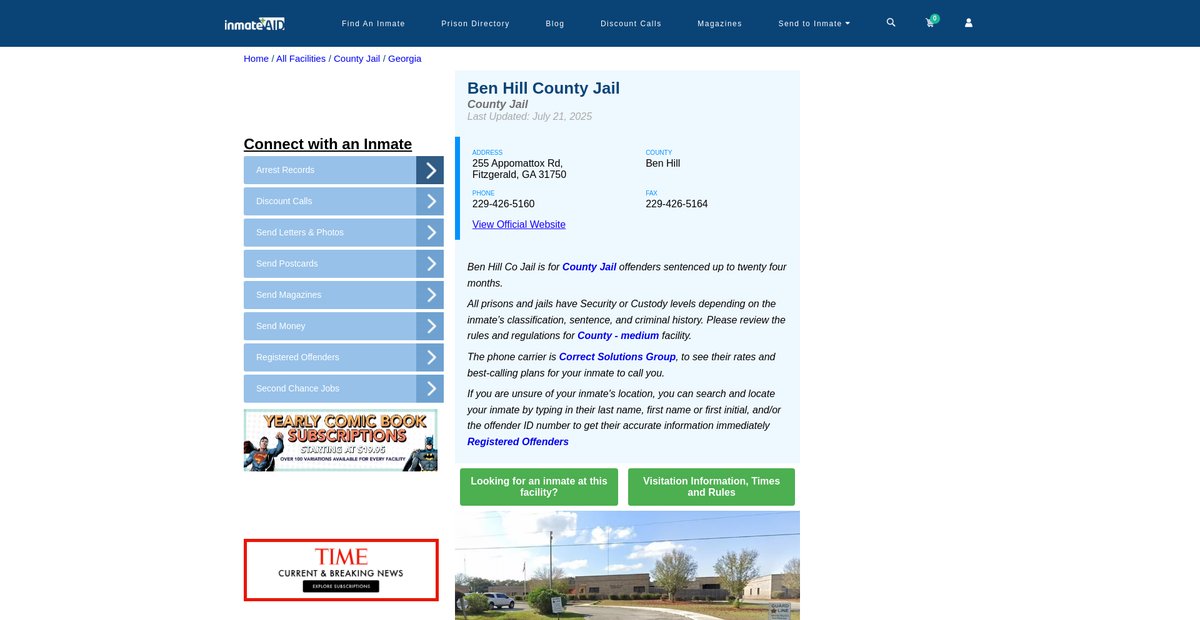 Preview of inmateaid.com