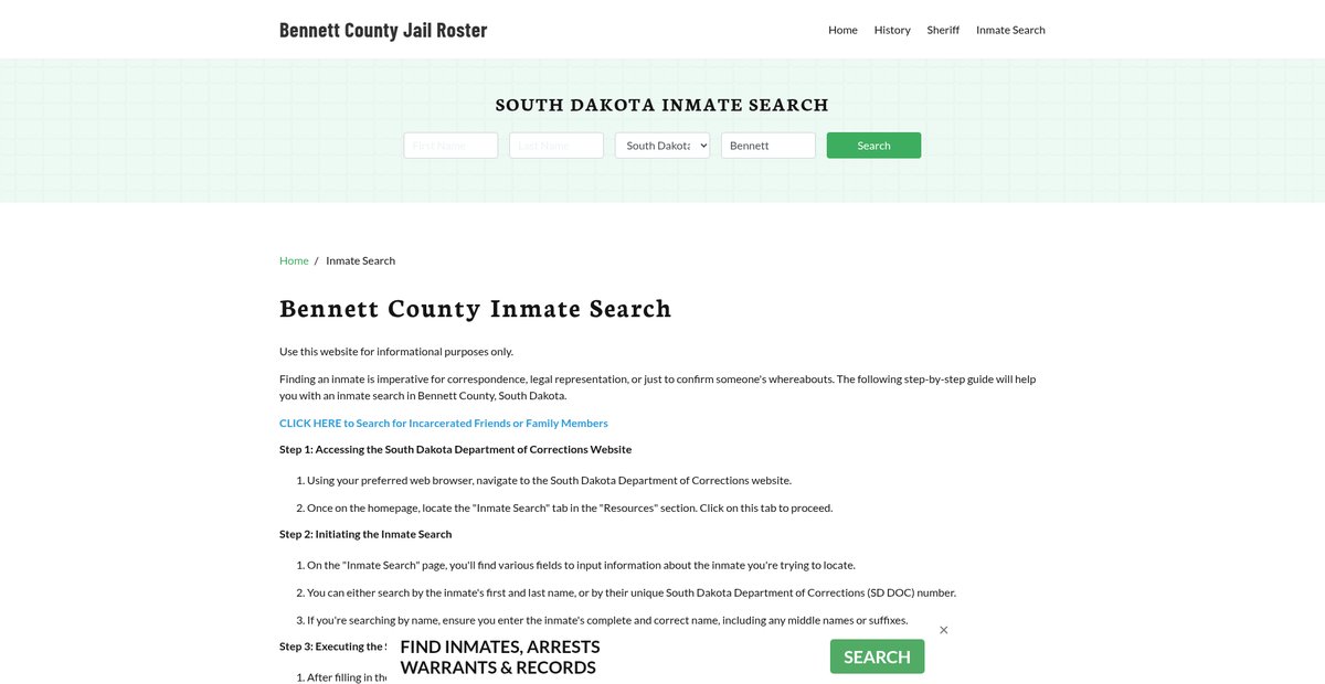 Preview of bennettcountyjail.org