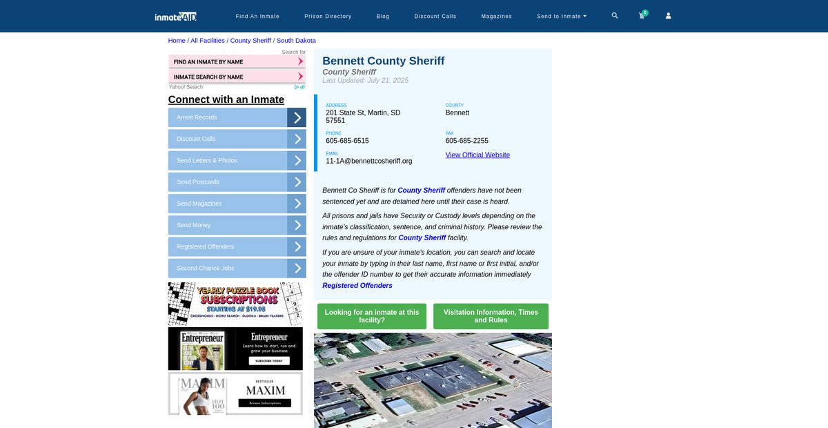 Preview of inmateaid.com