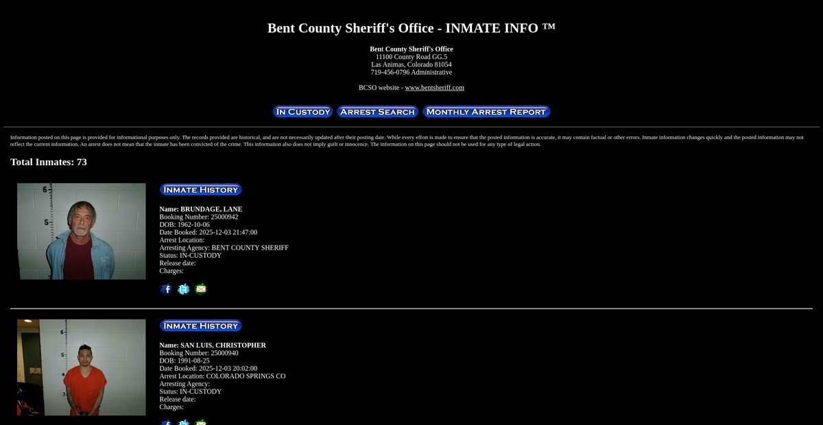 Preview of inmateinfo.net