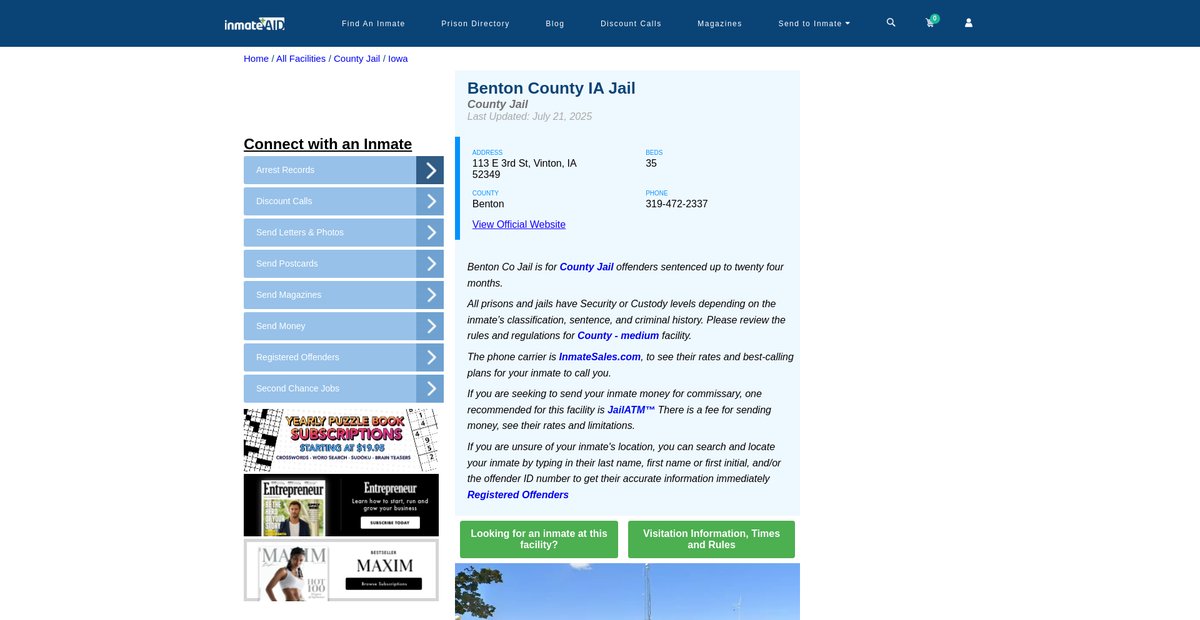 Preview of inmateaid.com