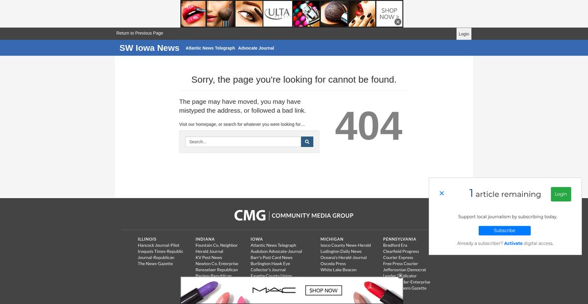 Preview of swiowanewssource.com