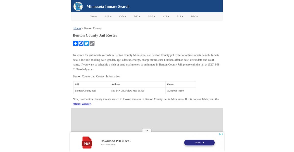 Preview of inmatesearchmn.org