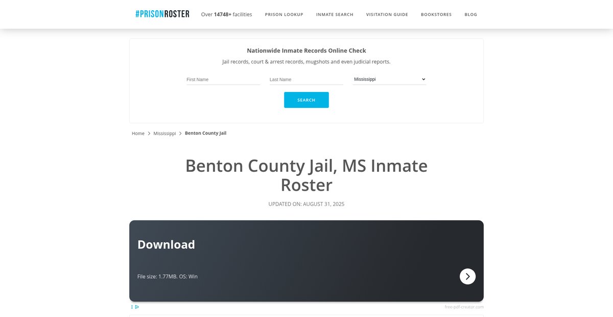 Preview of prisonroster.com