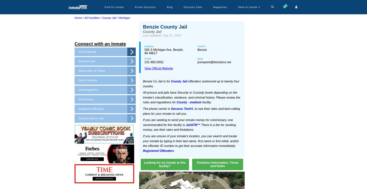 Preview of inmateaid.com
