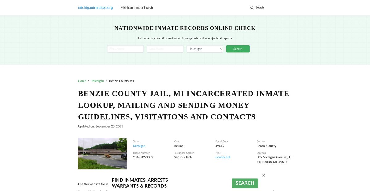 Preview of michiganinmates.org