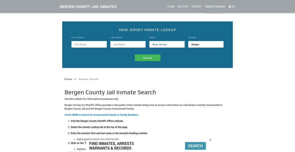 Preview of bergenjailroster.org