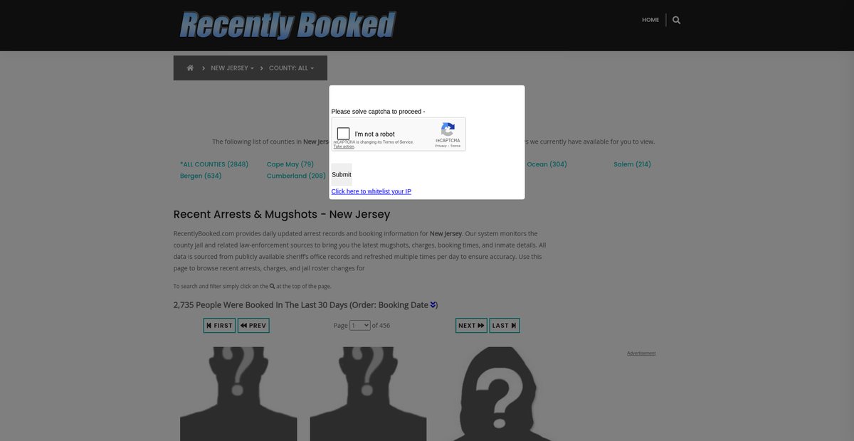 Preview of recentlybooked.com