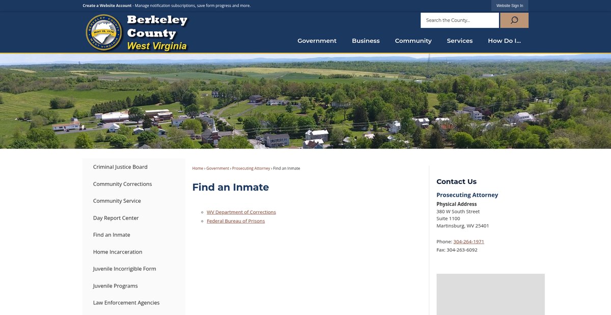 Preview of berkeleywv.org